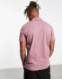 Armani Exchange – Polohemd in Rosa mit Logo