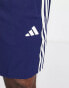 adidas Training Train Essentials 3 stripe shorts in navy