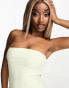 Vesper bandeau mini dress in sage green