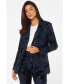 Women's Sequin Flock Tailored Blazer