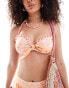 River Island paisley knot bandeau bikini top