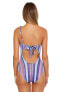 Becca by Rebecca Virtue Womens One-Piece Swimsuit Multi/Starry Night Size SM