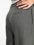 ASOS DESIGN Tall double button trouser in grey