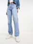 Stradivarius STR straight leg jean in medium wash