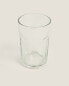 Hammered glass tumbler