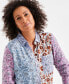 Women's Patchwork-Print Perfect Shirt, Created for Macy's