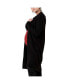 Maternity Ripe Linda Nursing Longline Knit Cardigan Black