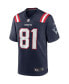 Men's Randy Moss Navy New England Patriots Game Retired Player Jersey