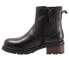 Softwalk Novato S2254-001 Womens Black Wide Leather Casual Dress Boots 7