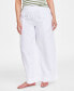 Women's Linen-Blend High-Rise Wide-Leg Pants, Created for Macy's