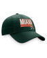 Men's Green Miami Hurricanes Slice Adjustable Hat