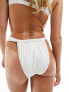 4th & Reckless arles bikini bottom in off white crochet