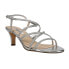 Nina Neli Metallic Wedding Strappy Womens Silver Dress Sandals NELI-VG-SLVVGM