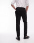 Topman skinny textured suit trousers in black