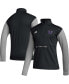 Men's Black Washington Huskies Team Issue AEROREADY Quarter-Zip Jacket