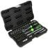 JBM Tool case with 56 pieces with 12-edge zinc plated sockets