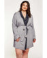 Women's Cotton Blend Contrast Lace Robe