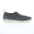 Drew Buzz 40994-43 Mens Gray Wide Leather Lace Up Lifestyle Sneakers Shoes