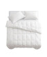 Medium Warmth No Noise White Goose Down Feather Fiber Comforter, Full/Queen