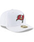 Men's White Tampa Bay Buccaneers Team Logo Omaha Low Profile 59FIFTY Fitted Hat