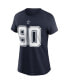 Women's Demarcus Lawrence Navy Dallas Cowboys Name and Number T-Shirt