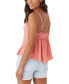 Juniors' Kallie Flowy Woven Tank Top