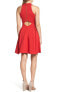 Felicity & Coco 157565 Women's Rosa Fit & Flare Dress Sleeveless Red Sz. Small