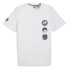 Puma Bmw Mms Garage Graphic Crew Neck Short Sleeve T-Shirt Mens Grey Casual Tops