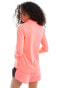 Puma Favourites running 1/4 zip in neon pink