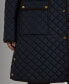 Plus Size Collared Quilted Coat