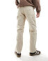 Jack & Jones loose fit carpenter trousers in beige