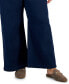 Plus Size Wide-Leg High-Rise Jeans, Created for Macy's