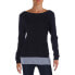 Tommy Hilfiger Women's Long Sleeve Boat Neck Sweater Midnight Size M