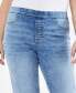 Plus Size Mid Rise Straight-Leg Pull-On Jeans, Created for Macy's