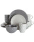 Tahitian Diamond 16 Piece Dinnerware Set, Service for 4