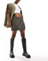 Good For Nothing cargo mini skirt in khaki