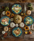 Autumn Breeze Canape Plates, Set of 4