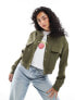 Style Cheat bomber tailored jacket in khaki