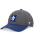 Men's Gray/Blue Toronto Maple Leafs 2024 Stanley Cup Playoffs Locker Room Adjustable Hat