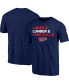 Men's Heathered Navy Minnesota Twins Hometown Collection Ampersand Tri-Blend T-shirt