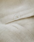 (160 gxm²) washed linen fitted sheet