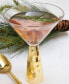 Glass Hammered Martini, 4 Piece Set