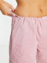 Stradivarius oversized poplin pant in pink