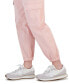 Juniors' High-Rise Zip-Fly Cargo Joggers