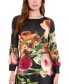 Women's Floral-Print Long-Sleeve Dress