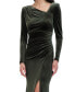 Women's Velvet Ruched Gown