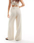 Reclaimed Vintage mensy wide leg trouser in linen look