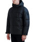 Men's Hooded Puffer with Elongated Zipper Pockets