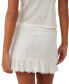 Women's Mesh Frill Hem Skirt