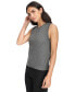 Women's Ribbed Sleeveless Crewneck Sweater